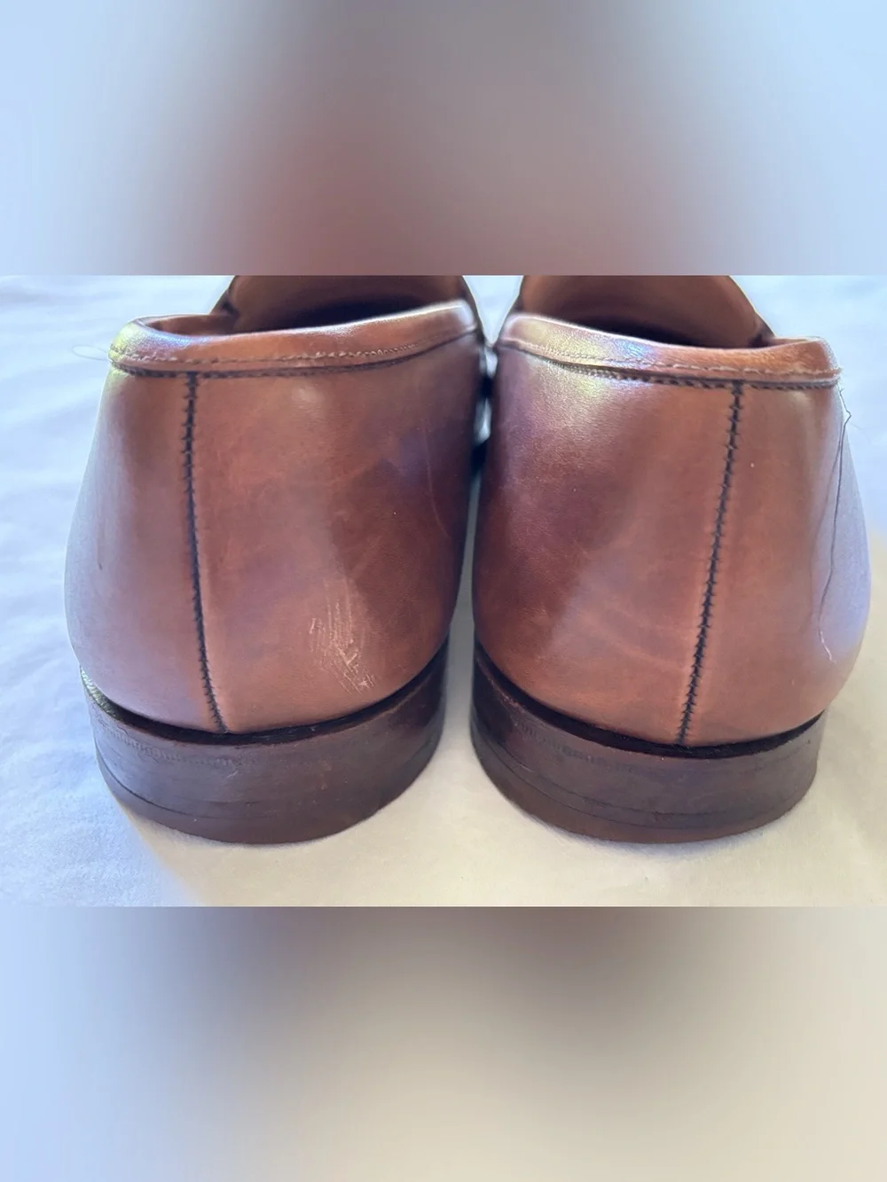 Peal & Co Brooks Brothers Men’s 10D Brown Leather Penny Loafers England